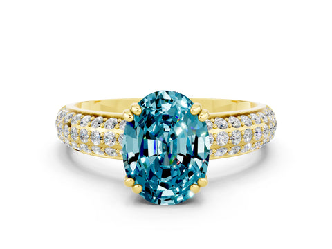 Yellow gold Oval Cut Cut Diamond Milgrain Marquise Band with Prong Setting
