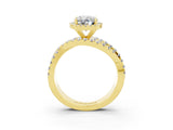 Yellow gold Oval Cut Cut Halo Split Shank Prong Setting Ring_3