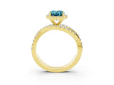 Yellow gold Oval Cut Cut Halo Split Shank Prong Setting Ring_3