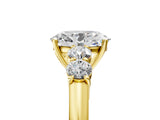 Yellow gold Oval Cut Diamond Five-Stone Prong Set White Gold Ring_57