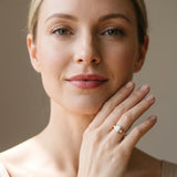 Yellow gold Oval Cut Diamond Ring with Scrollwork Band and Prong Setting_13