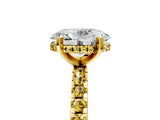 Yellow gold Oval Cut Diamond Solitaire Ring with Round with Yellow Sapphire side stone Pavé Band and Four-Prong Setting_41