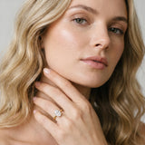 Yellow gold Oval Cut Diamond Solitaire Ring with Thin Band and Four-Prong Setting_54