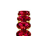 Yellow gold Oval Cut Ruby Eternity Band with Shared Prong Setting_5