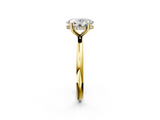 Yellow gold Oval Cut Solitaire Engagement Ring with Four-Prong Setting and Classic Band_43