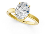 Yellow gold Oval Cut Solitaire Engagement Ring with Four-Prong Setting on a Classic Band_41