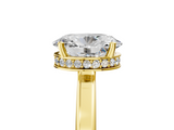 Yellow gold Oval Cut Solitaire Engagement Ring with Four-Prong Setting on a Classic Band_45