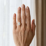 14K Yellow Gold 2.10 Carat D VS1 Oval Cut Solitaire Engagement Ring with Thin Band and Four-Prong Setting