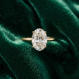 Yellow gold Oval Cut Solitaire Engagement Ring with Thin Band and Four-Prong Setting_23