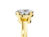 Yellow gold Oval Cut Solitaire Ring with Four-Prong Setting and Classic Band_79