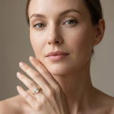 Yellow gold Oval Diamond Floral Vine Solitaire Engagement Ring_14