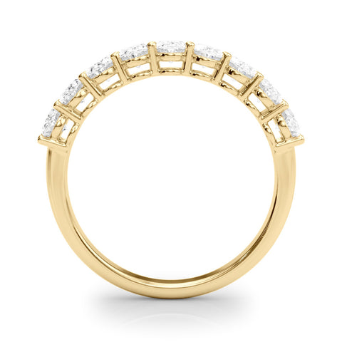 Yellow gold Oval Diamond Prong-Set Eternity Band 2