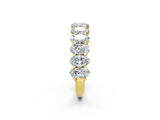 Yellow gold Oval Diamond Prong-Set Eternity Band_11
