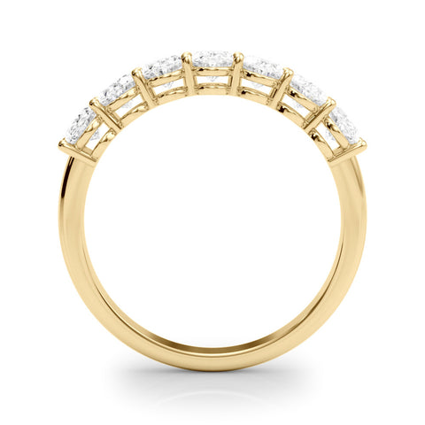 Yellow gold Oval Diamond Shared Prong Eternity Band 2