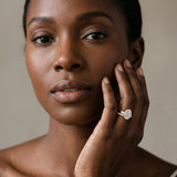 Yellow gold Oval Halo Diamond Ring with Solitaire Band and Prong Setting_31