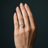 Yellow gold Oval Solitaire Diamond Ring with Thin Band and Four-Prong Setting_20