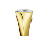 Yellow gold Oval Solitaire Tension Set Diamond Ring_25