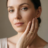 Yellow gold Pavé Cushion Diamond Cluster Eternity Band with Prong Setting_77