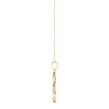 Yellow gold Pavé Diamond Marquise Prong Pendant 2