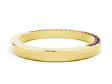 Yellow gold Pavé Round Amethyst Channel Set Band_18