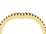 Yellow gold Pavé Round Amethyst V-Shaped Chevron Band with Shared Prong Setting_10