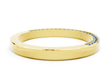 Yellow gold Pavé Round Aquamarine Channel Set Band_18