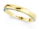 Yellow gold Pavé Round Aquamarine Channel Set Band_19