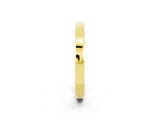 Yellow gold Pavé Round Aquamarine Channel Set Band_20