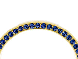 Yellow gold Pavé Round Blue Sapphire Channel Set Band_22