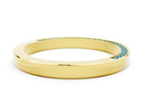 Yellow gold Pavé Round Blue Topaz Channel Set Band_18