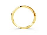 Yellow gold Pavé Round Citrine Twist Band_27