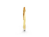Yellow gold Pavé Round Citrine Twist Band_38