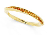 Yellow gold Pavé Round Citrine Twist Band_39