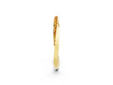 Yellow gold Pavé Round Citrine Twist Band_40