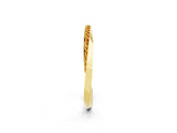 Yellow gold Pavé Round Citrine Twist Band_8