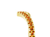 Yellow gold Pavé Round Citrine V-Shaped Chevron Band with Shared Prong Setting_11