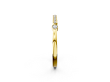 Yellow gold Pavé Round Diamond Bar Station Ring with Channel Setting_23