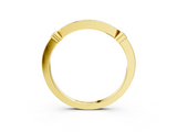 Yellow gold Pavé Round Diamond Bar Station Ring with Channel Setting_24