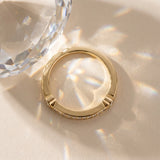 Yellow gold Pavé Round Diamond Bar Station Ring with Channel Setting_42