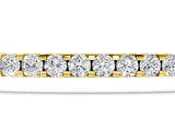 Yellow gold Pavé Round Diamond Chain Bracelet with Bezel Setting_15