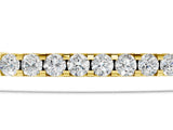 Yellow gold Pavé Round Diamond Chain Bracelet with Bezel Setting_5