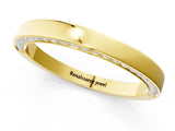 Yellow gold Pavé Round Diamond Channel Set Band_40