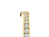 Yellow gold Pavé Round Diamond Contour Band with Channel Setting_9