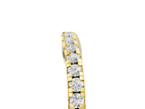 Yellow gold Pavé Round Diamond Curved Band with Shared Prong Setting_9
