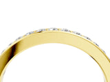 Yellow gold Pavé Round Diamond Eternity Band with Channel Setting_8