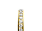 Yellow gold Pavé Round Diamond Eternity Band with Channel Setting_9