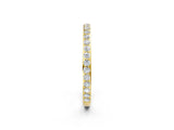 Yellow gold Pavé Round Diamond Eternity Band with Shared Prong Setting_6