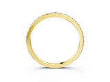 Yellow gold Pavé Round Diamond Eternity Band with Shared Prong Setting_7