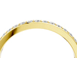Yellow gold Pavé Round Diamond Eternity Band with Shared Prong Setting_8