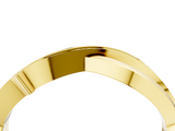 Yellow gold Pavé Round Diamond Twist Band with Channel Setting_25